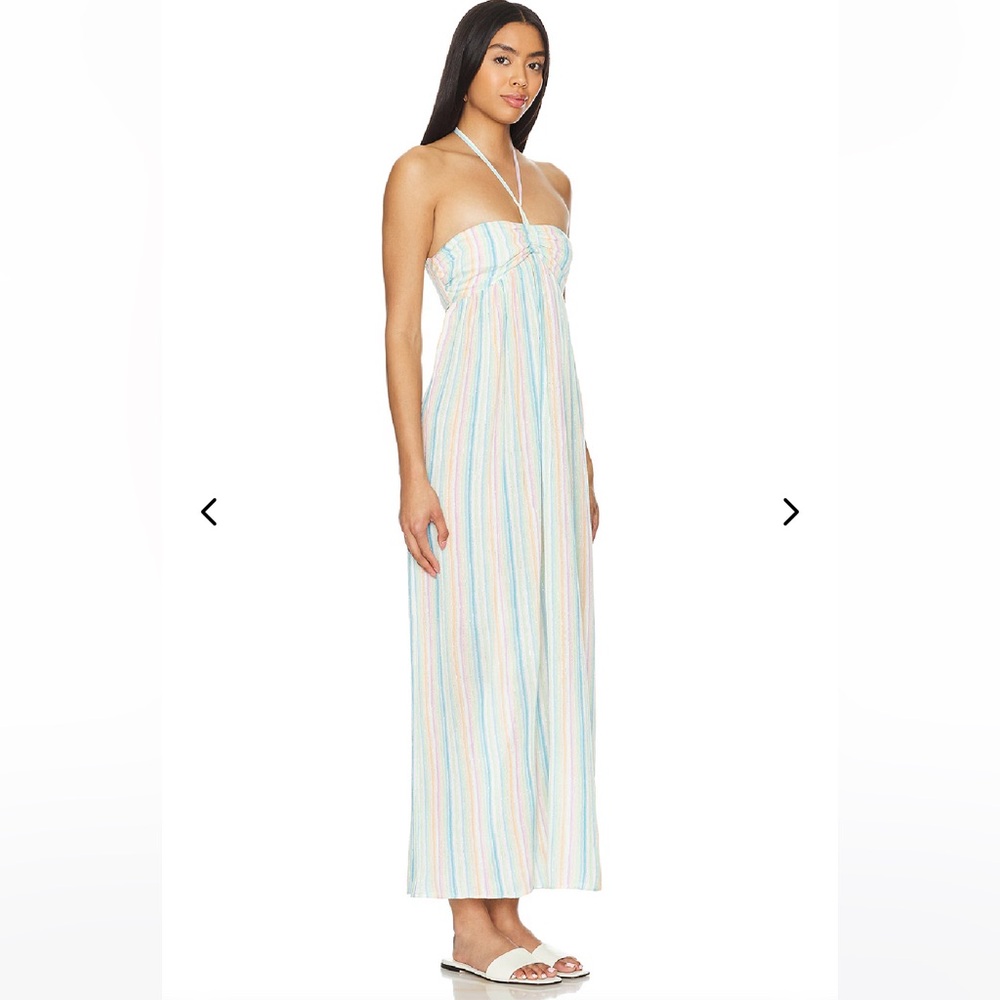 LOVERS + FRIENDS• rainbow striped maxi dress - Picture 2 of 8